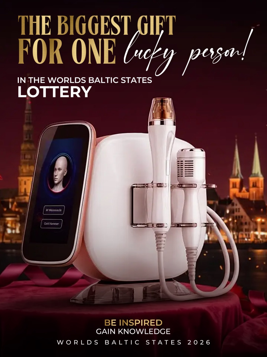 DerMa Med microneedle RF device — Worlds Baltic States lottery prize