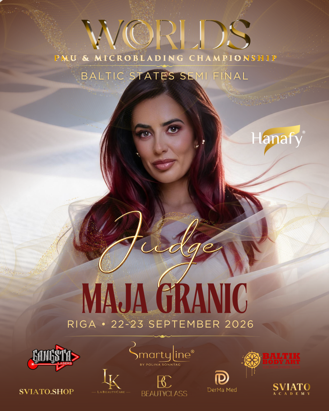 Maja Granic — judge at Worlds PMU & Microblading Championship Baltic States Semi Final
